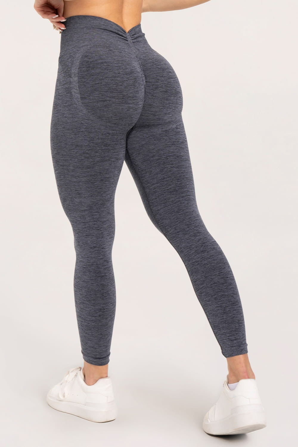 Leginsy seamless deep push up dark grey