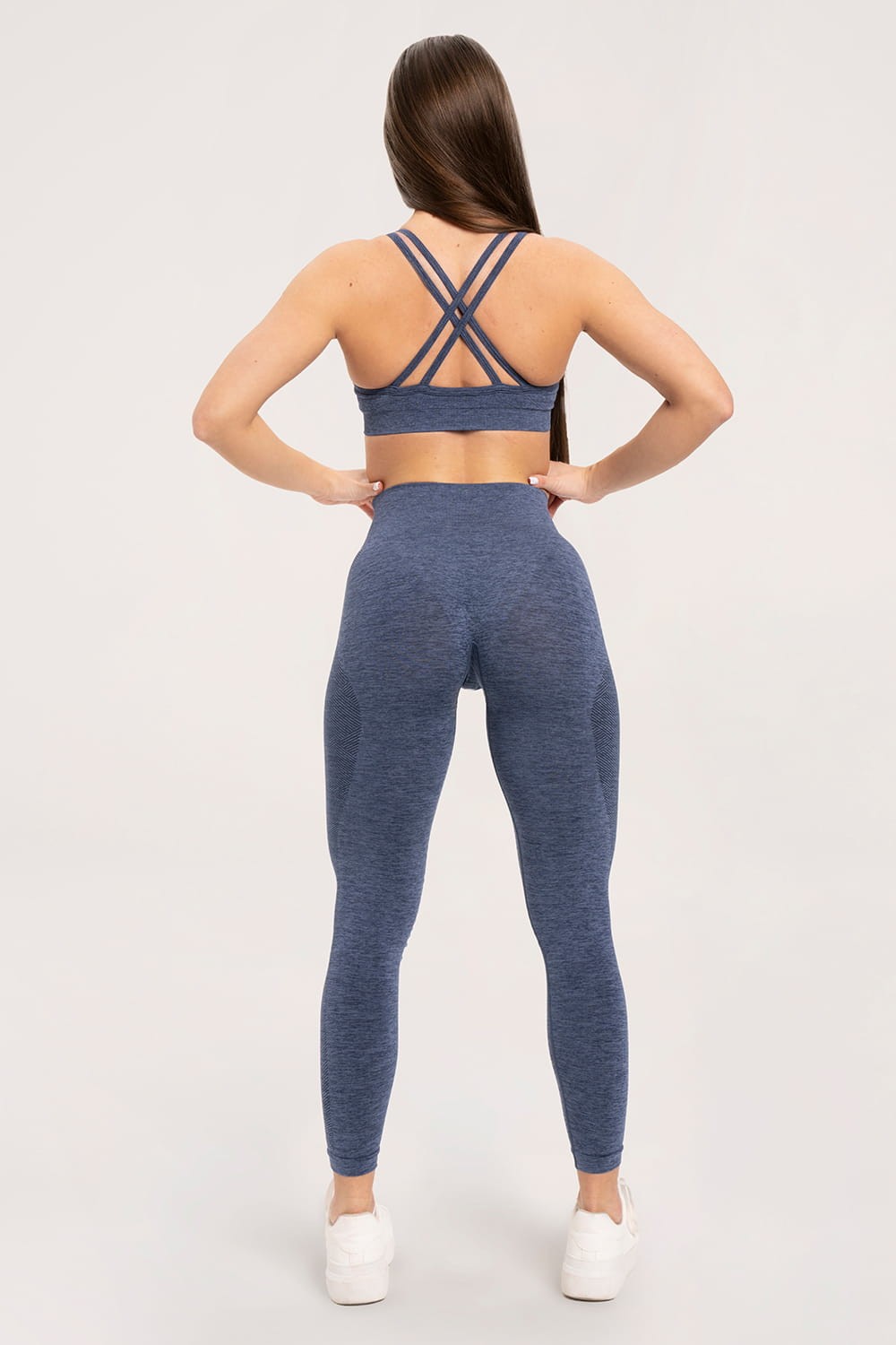 Leginsy seamless dark blue