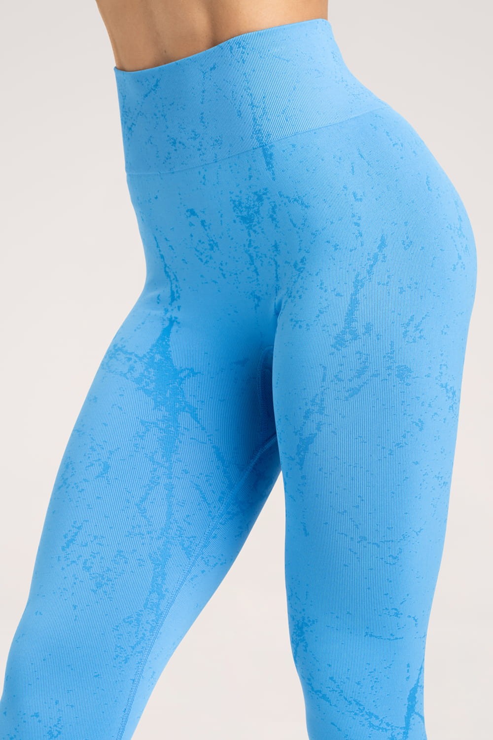 Leginsy marble baby blue