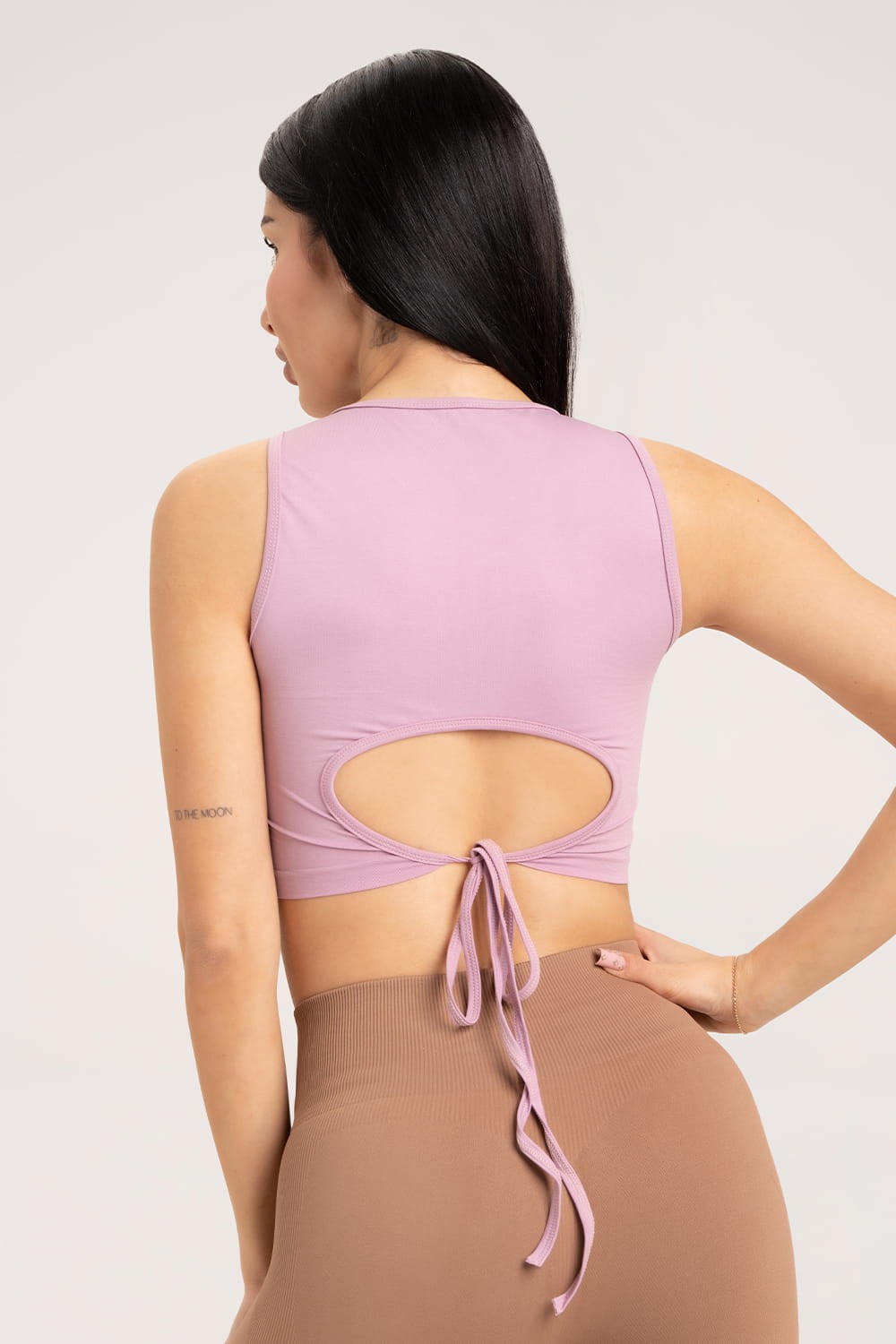 Top wiązany pink