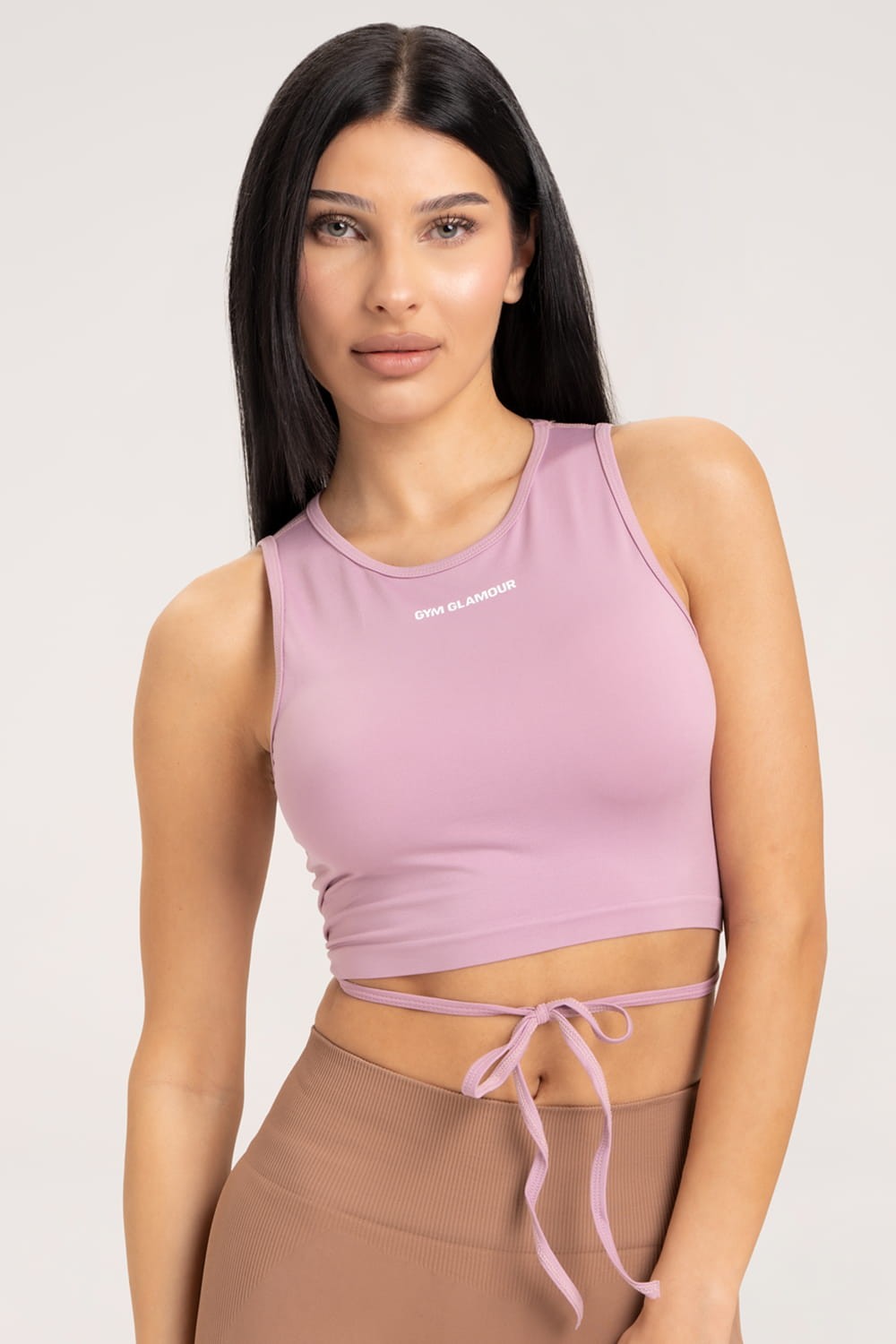 Top wiązany pink