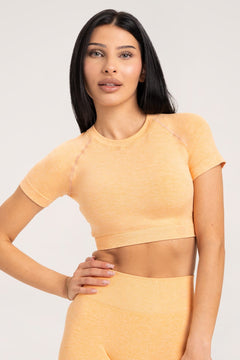 Nahtloser Rashguard Peach