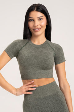Nahtloser Rashguard Khaki