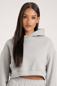 Hoodie Crop Platinum