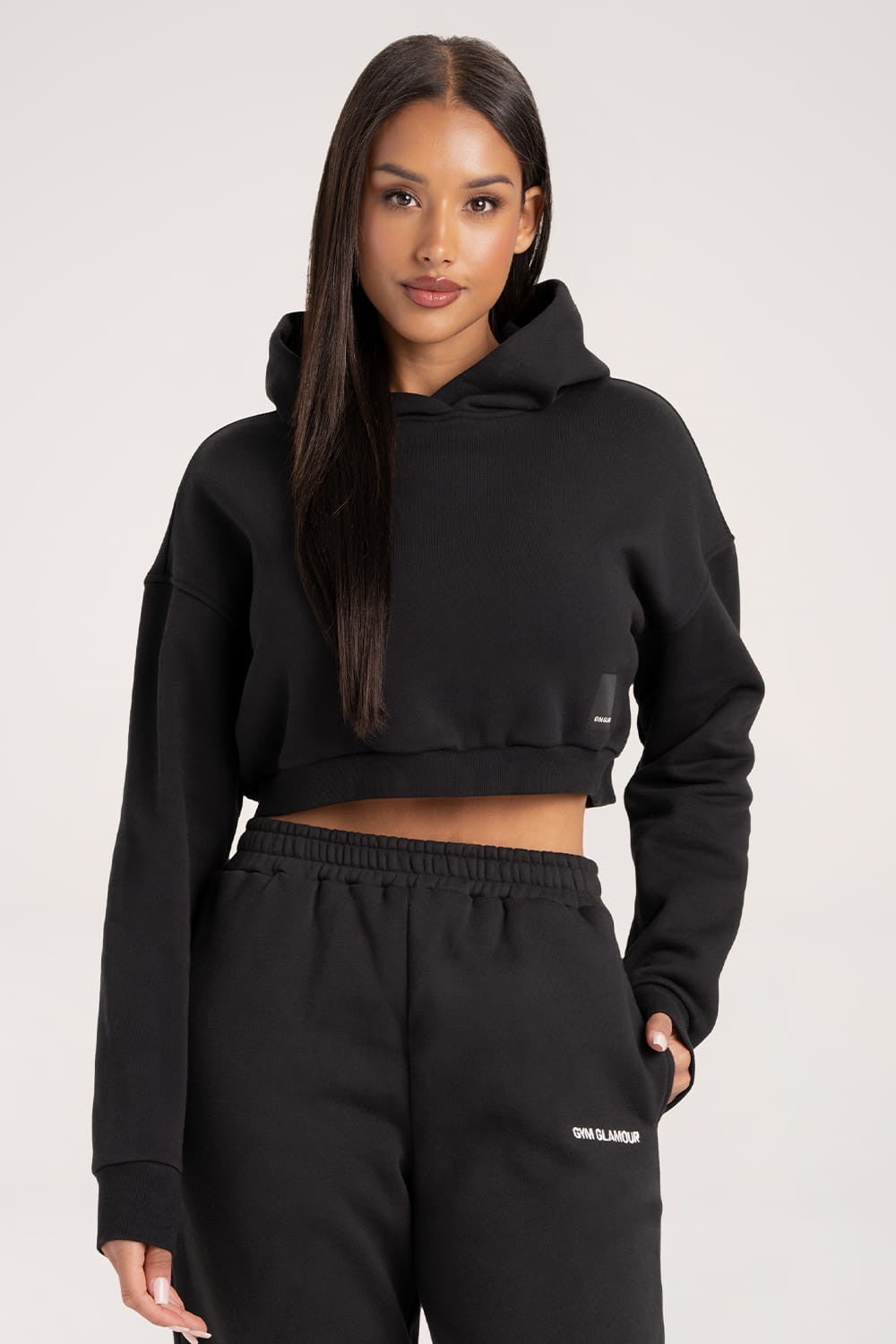Bluza Crop black