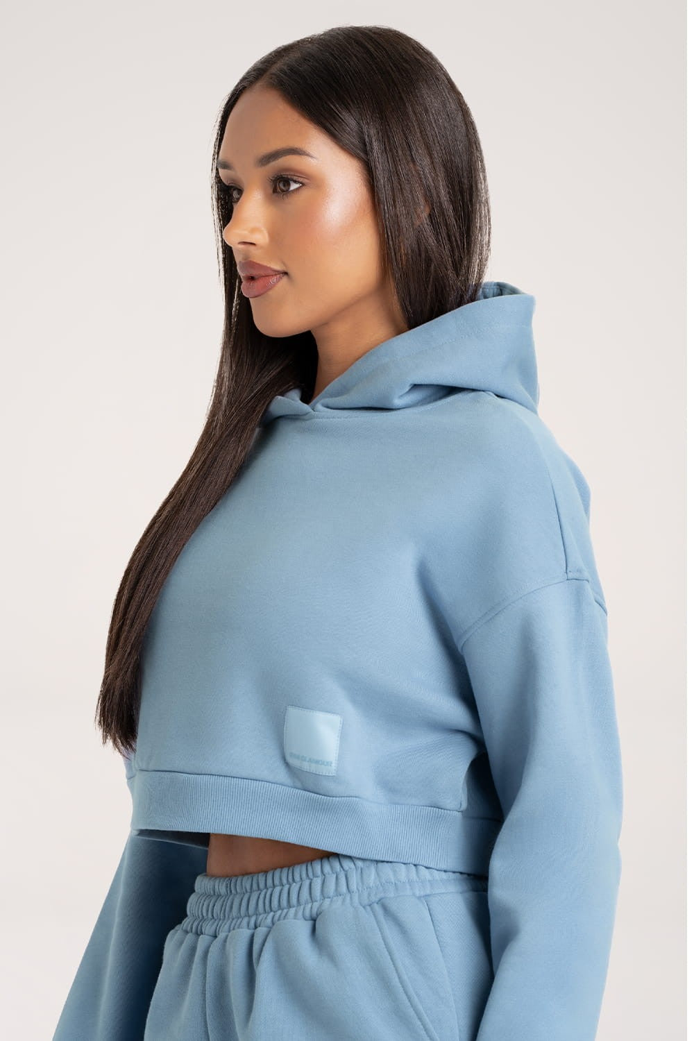 Bluza Crop Sky Blue