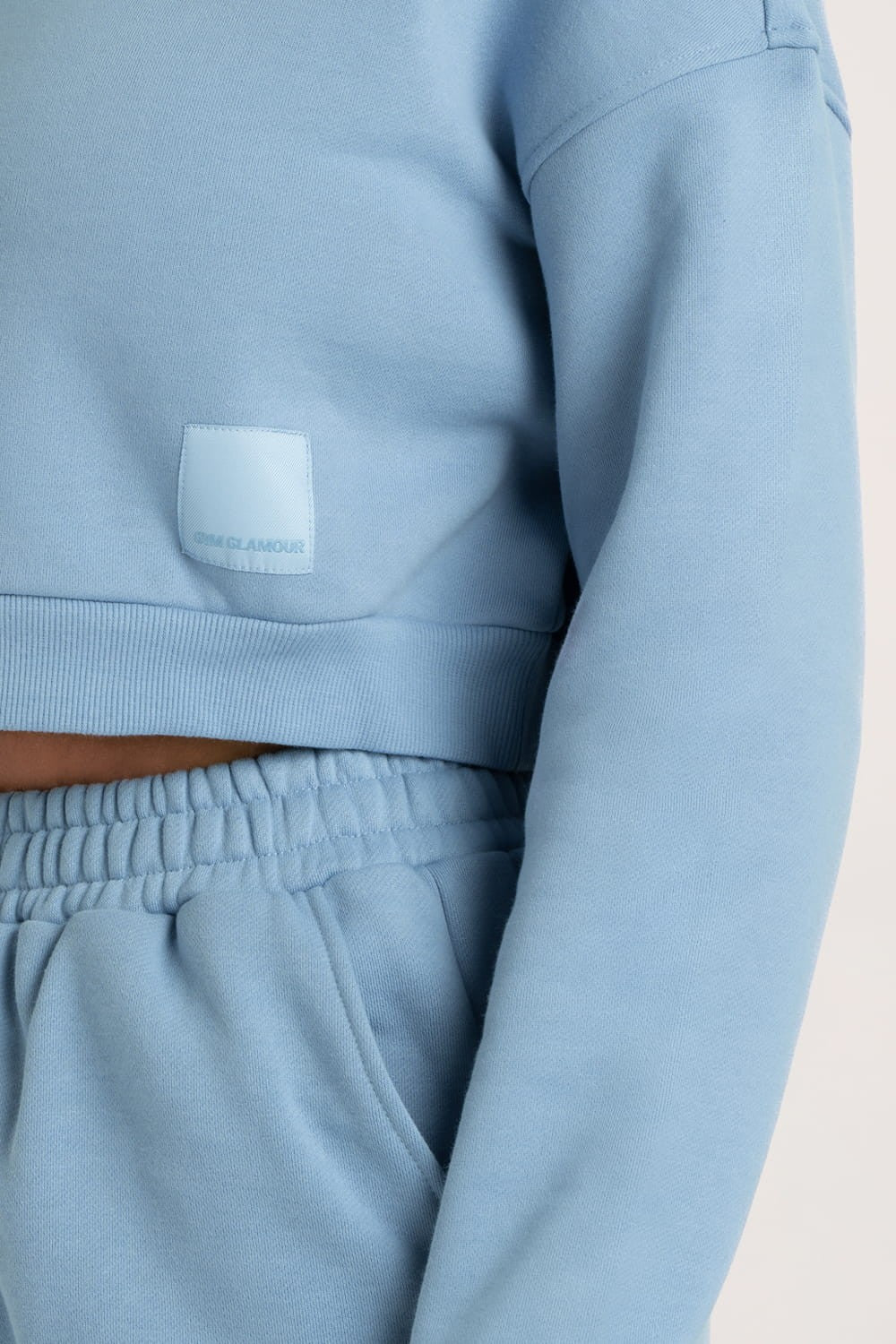 Bluza Crop Sky Blue