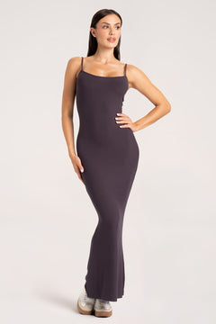 Kleid Flexi Maxi mocha