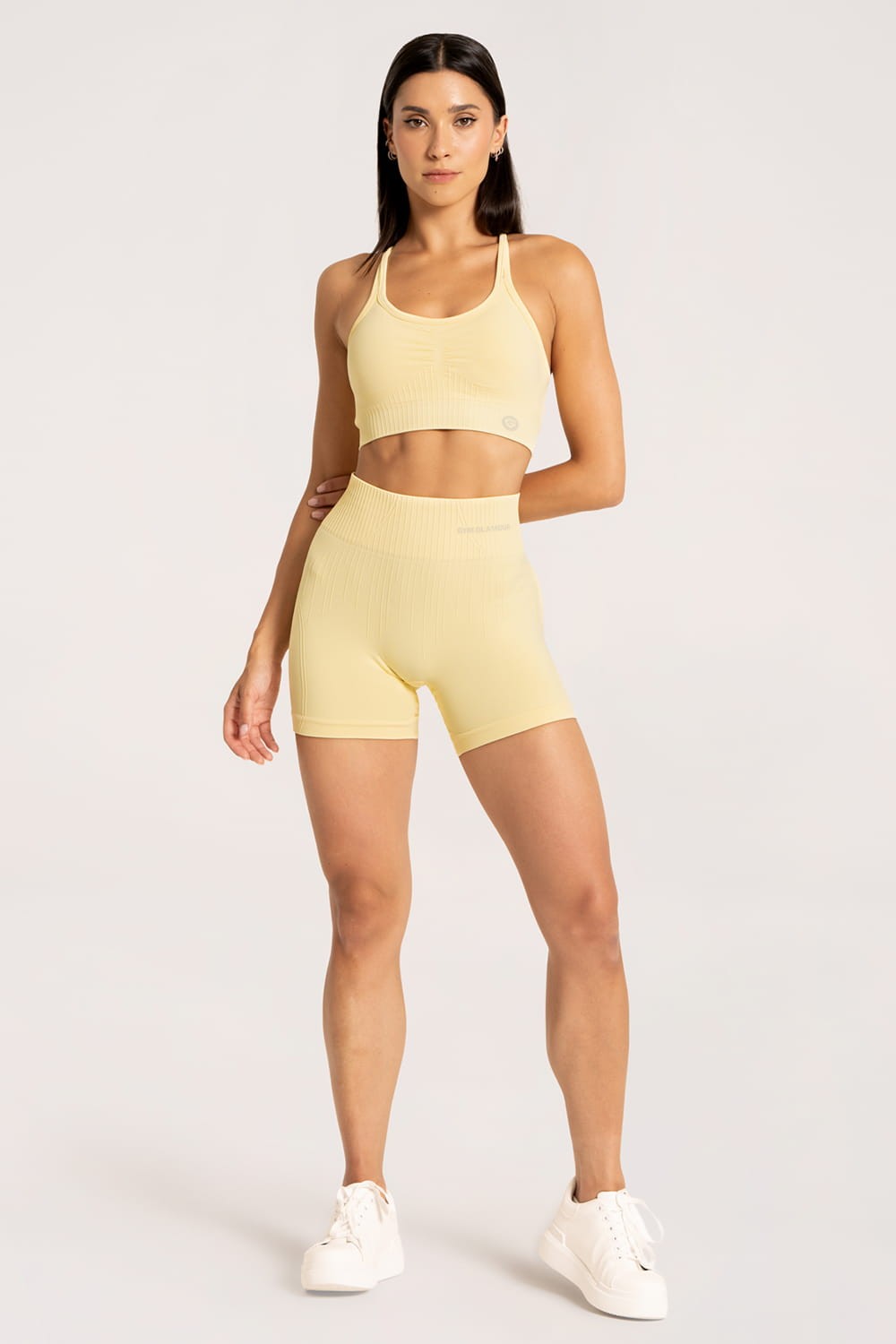 Spodenki push up 2.0 butter yellow