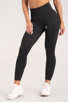 Nahtlose Leggings Schwarz