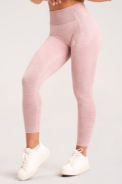 Nahtlose Leggings Rosa Melange