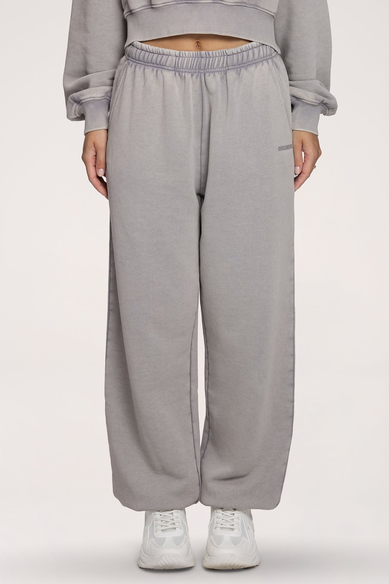 Easy Jogginghose mit Bündchen light grey