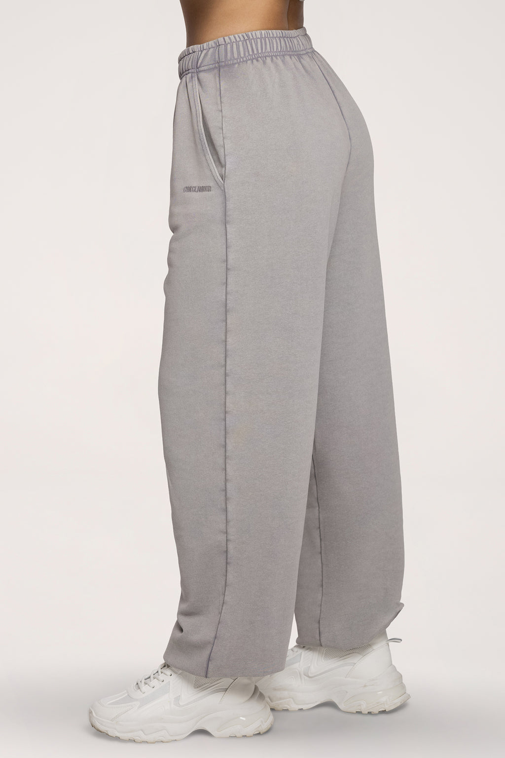 Easy Jogginghose mit Bündchen light grey