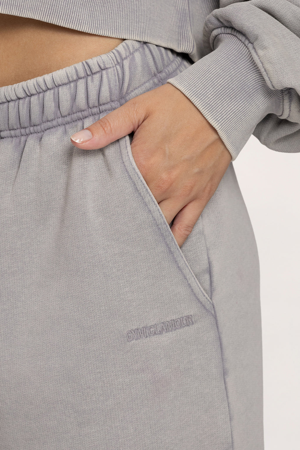 Easy Jogginghose mit Bündchen light grey