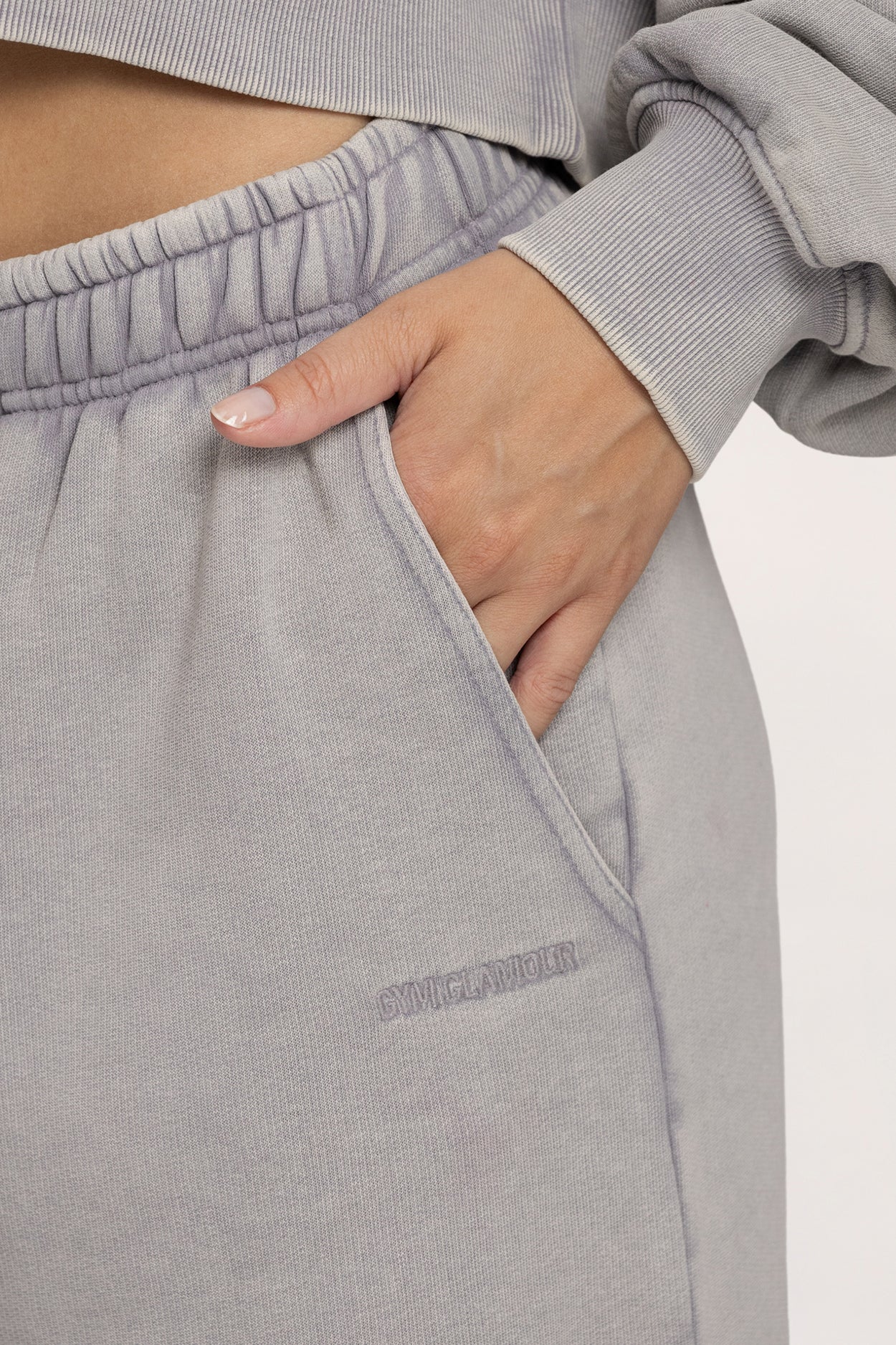 Easy Jogginghose mit Bündchen light grey