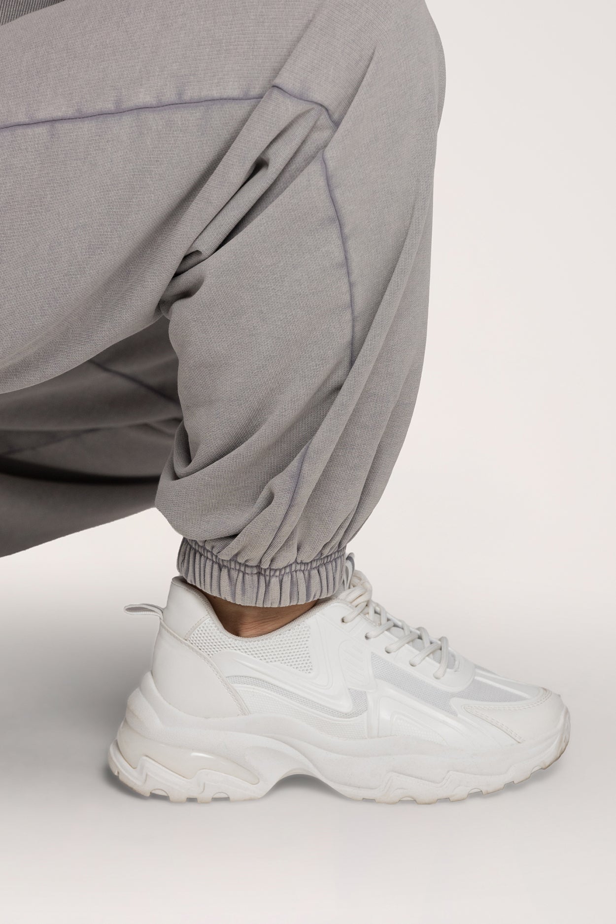 Easy Jogginghose mit Bündchen light grey
