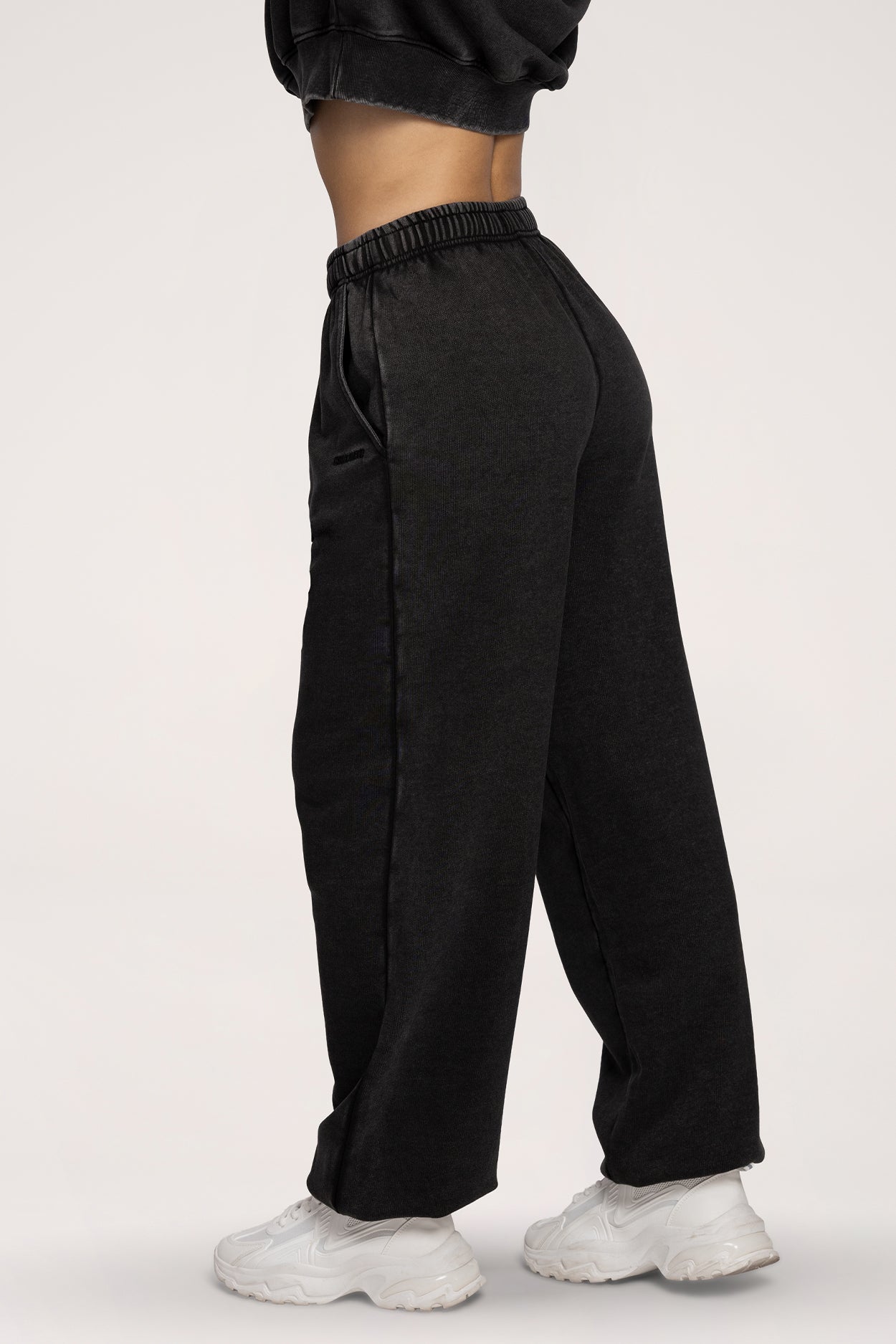 Easy Jogginghose mit Bündchen black