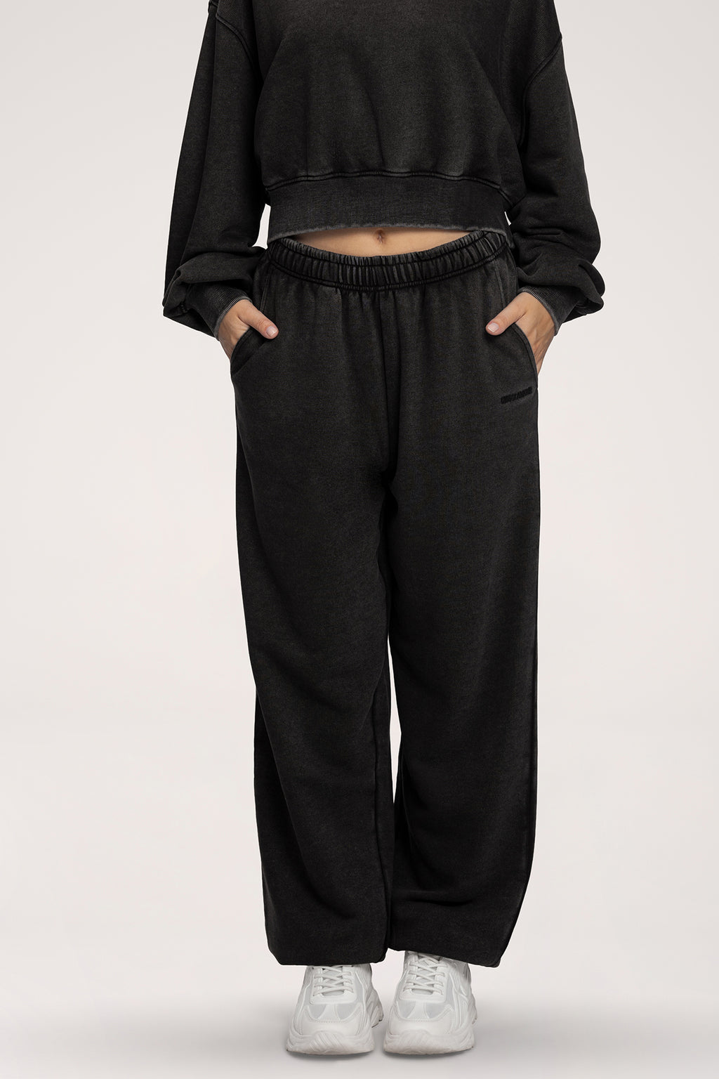 Easy Jogginghose mit Bündchen black