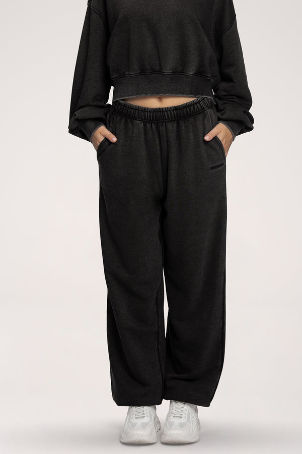 Easy Jogginghose mit Bündchen black