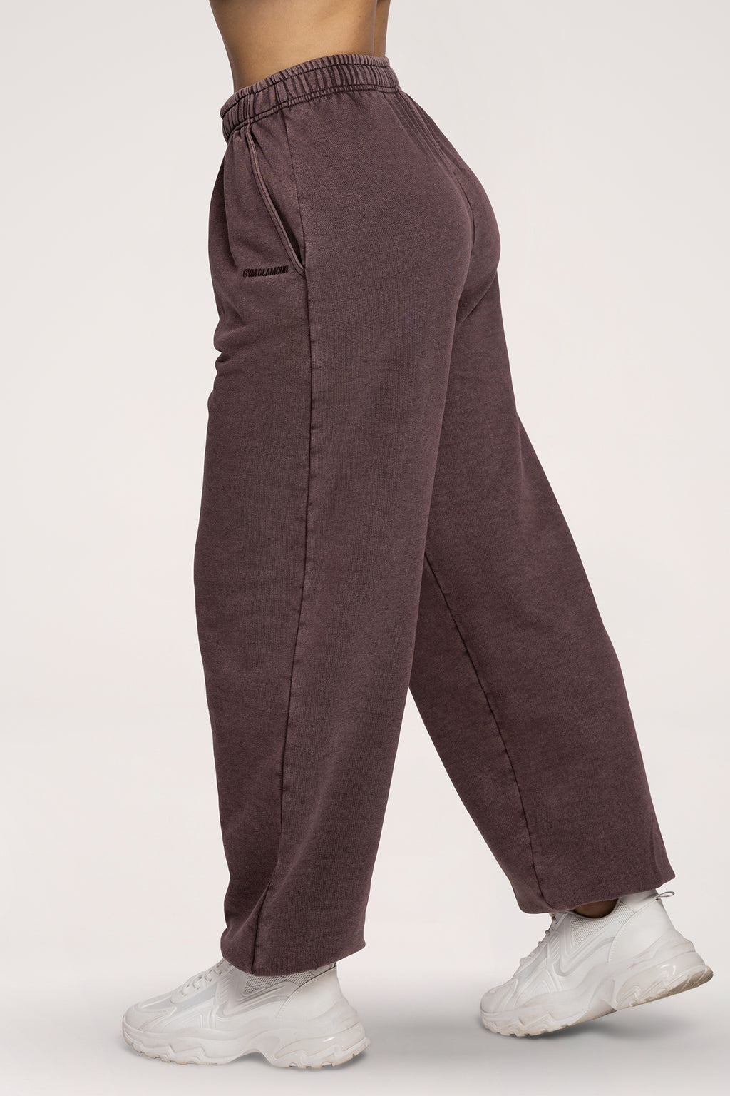Easy Jogginghose mit Bündchen chocolate