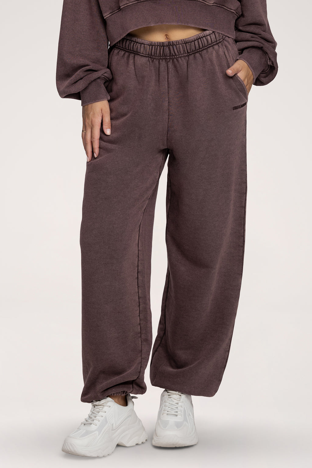 Easy Jogginghose mit Bündchen chocolate
