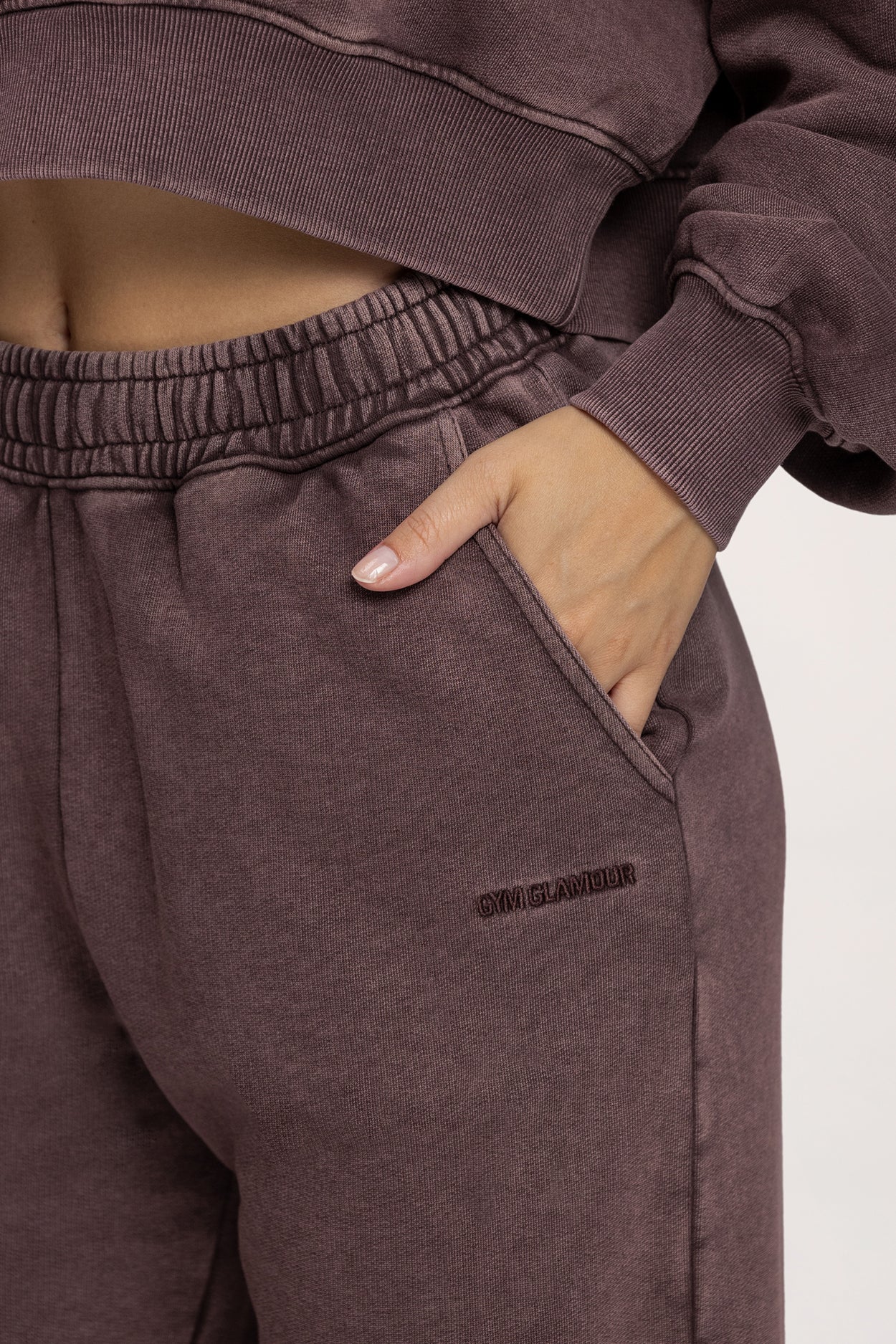 Easy Jogginghose mit Bündchen chocolate