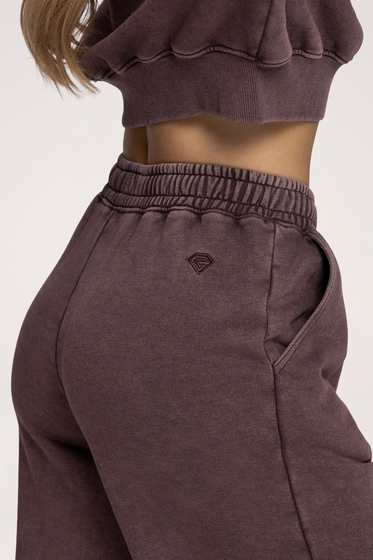 Easy Jogginghose mit Bündchen chocolate
