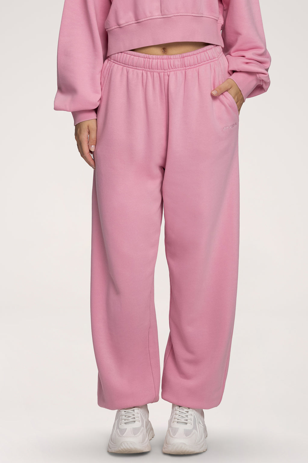 Easy Jogginghose mit Bündchen light pink