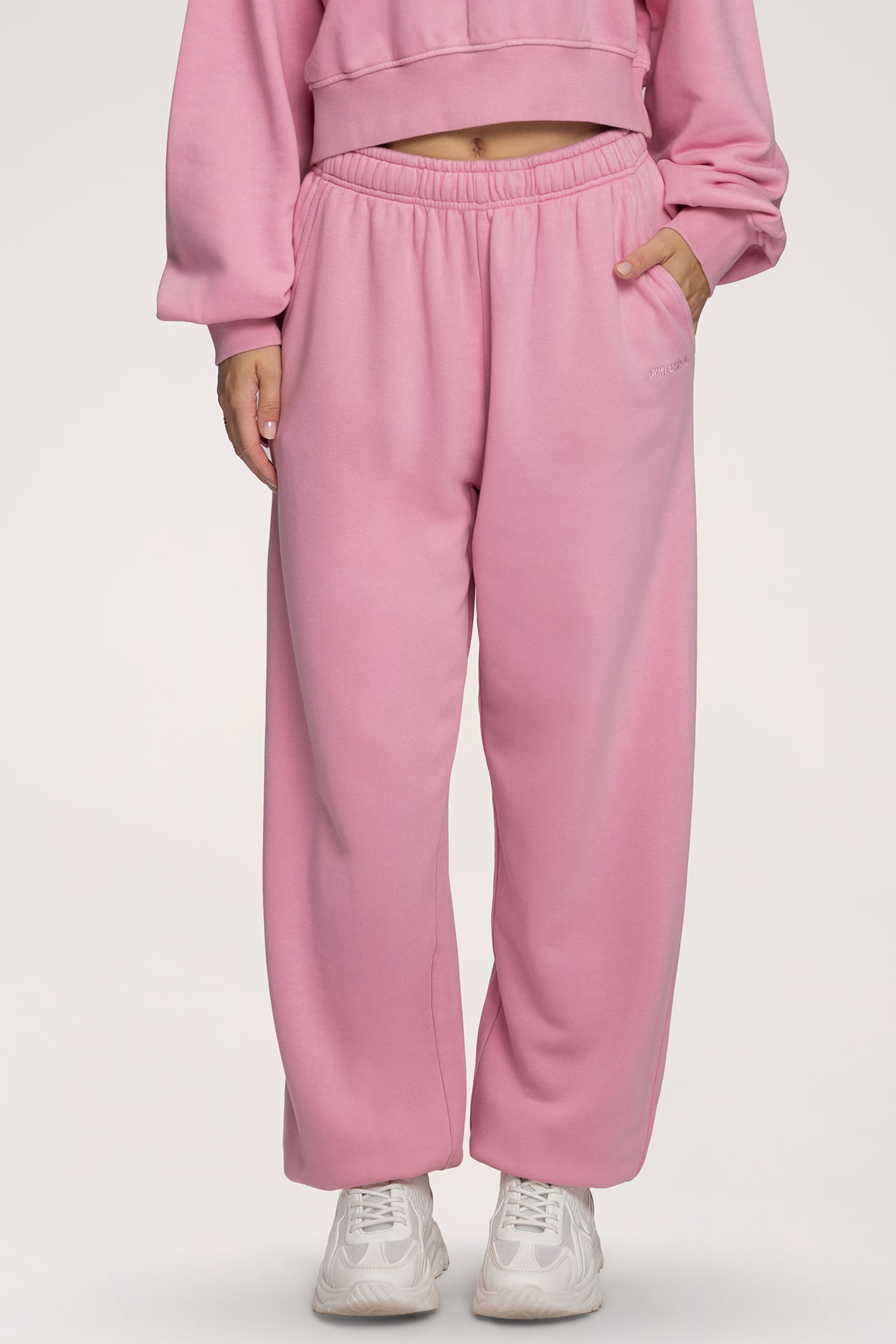 Easy Jogginghose mit Bündchen light pink