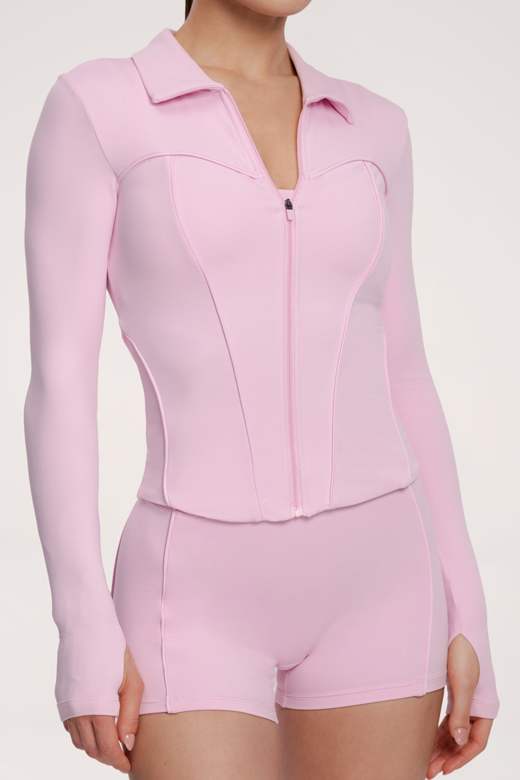 Pilates Era Sportjacke mit Reißverschluss pink
