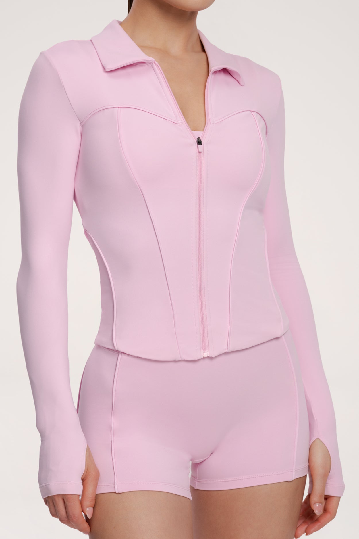Pilates Era Sportjacke mit Reißverschluss pink