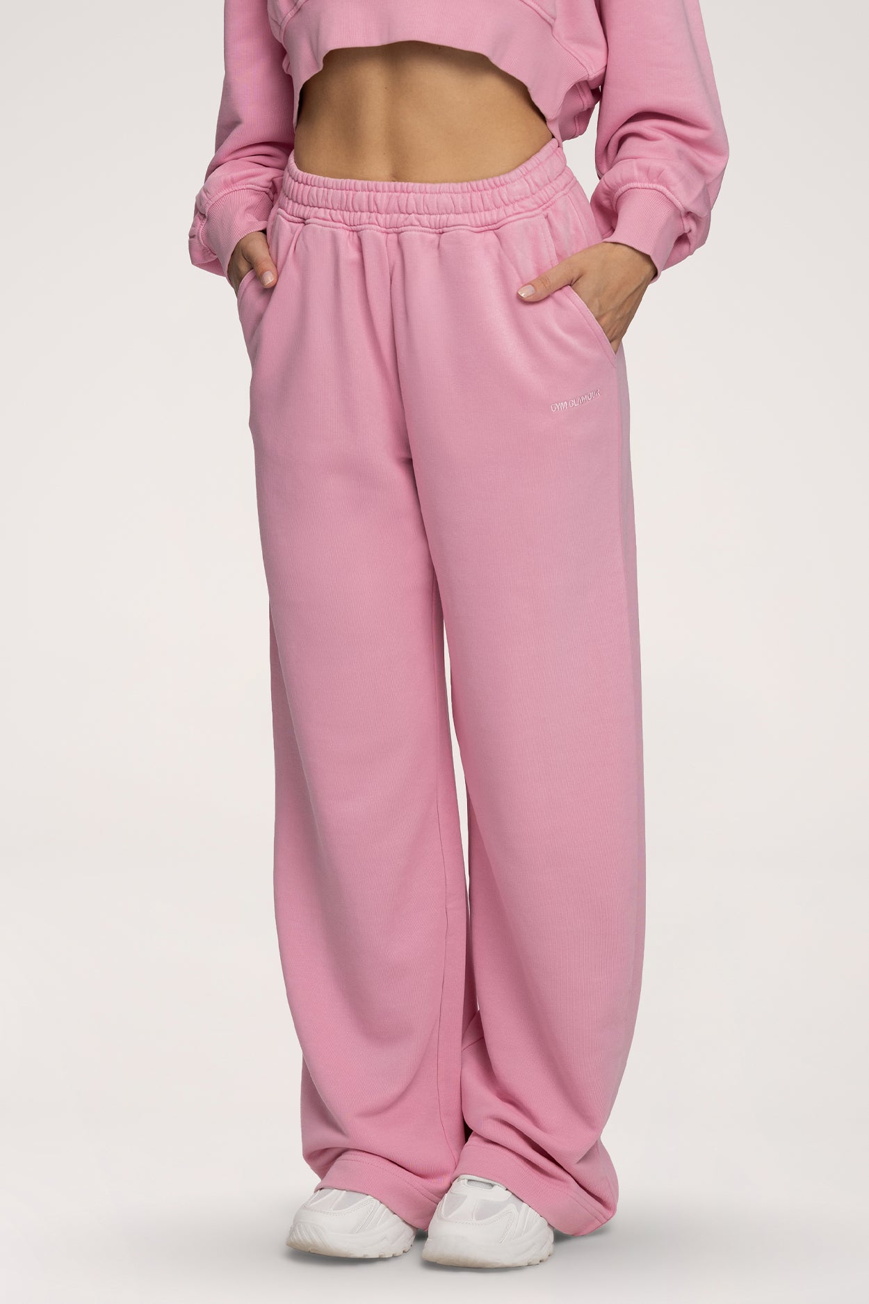 Easy Jogginghose mit geradem Bein light pink