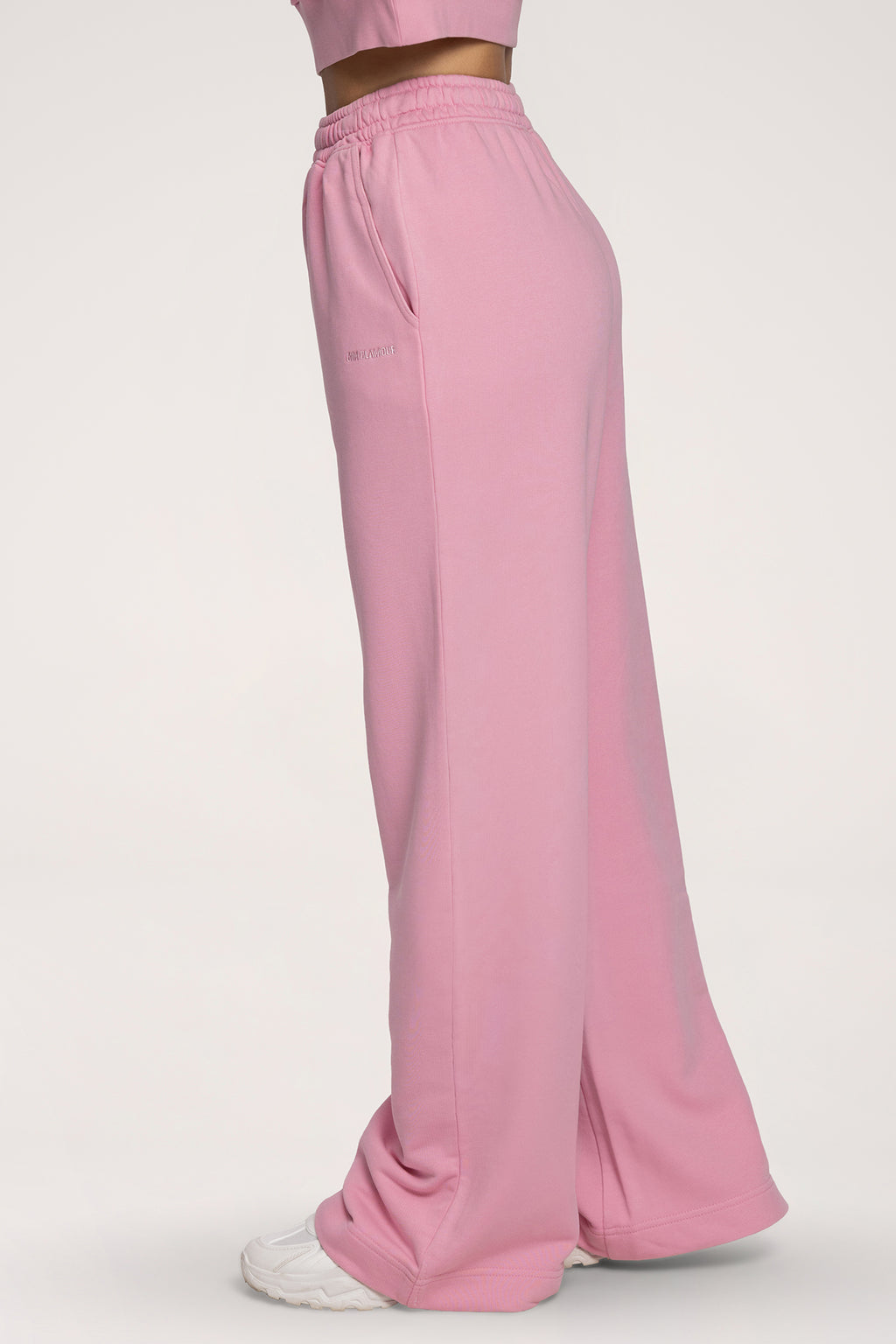 Easy Jogginghose mit geradem Bein light pink