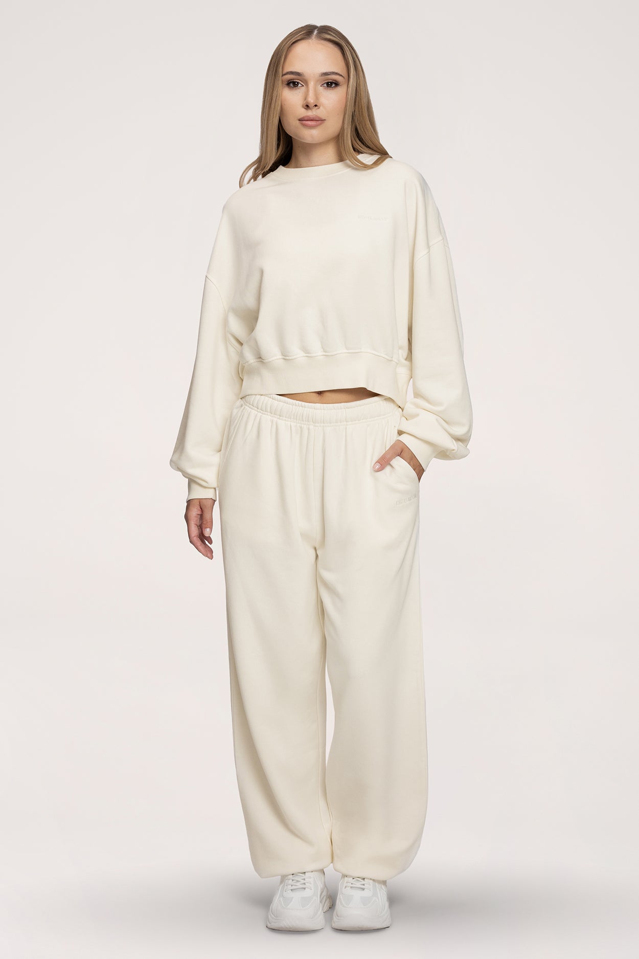 Easy Jogginghose mit Bündchen off white