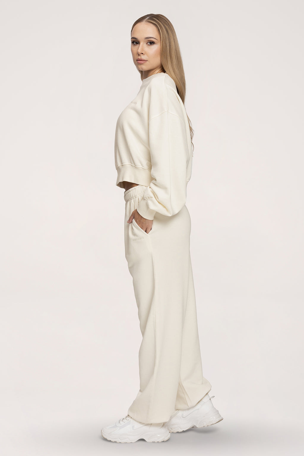 Easy Jogginghose mit Bündchen off white