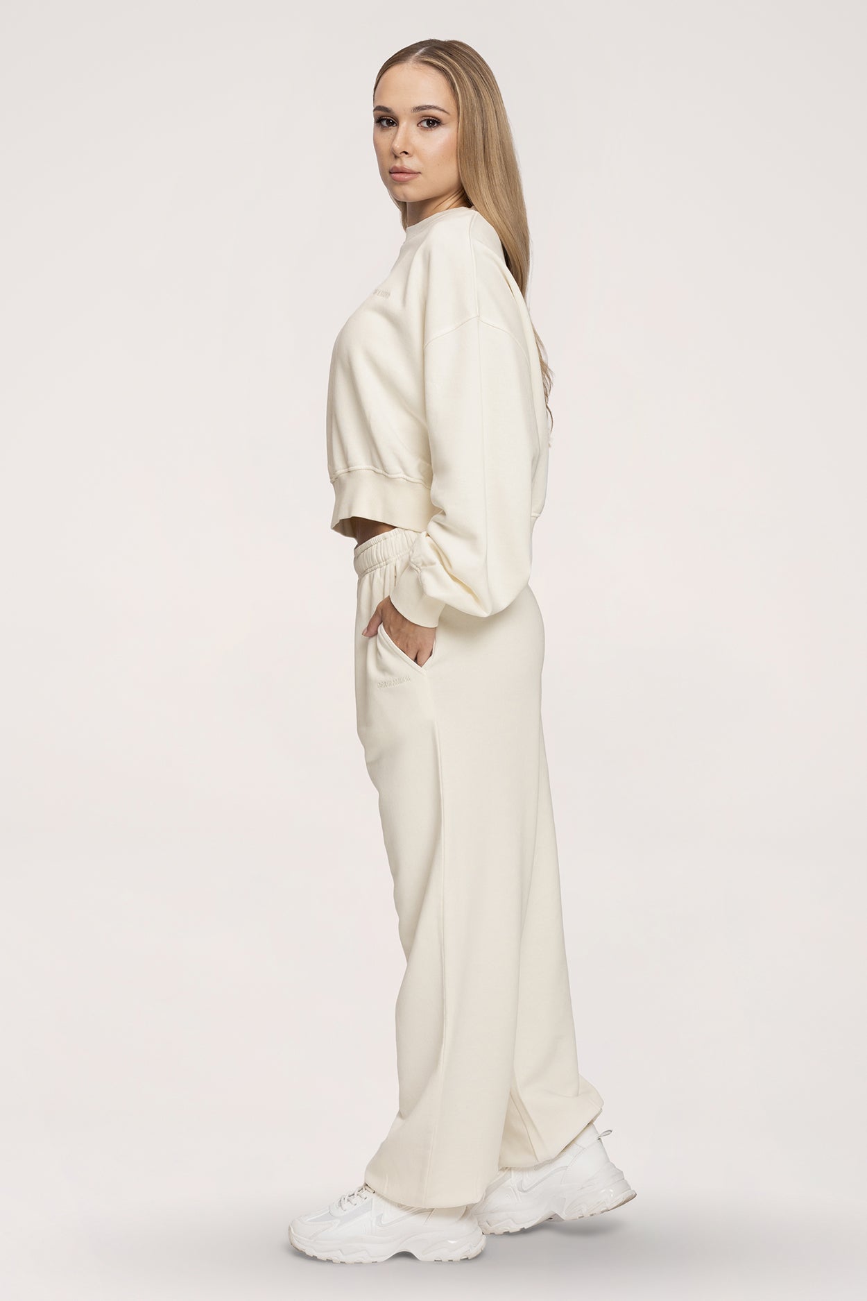 Easy Jogginghose mit Bündchen off white