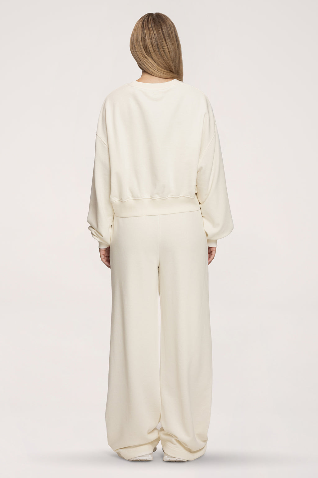 Easy Jogginghose mit geradem Bein off white