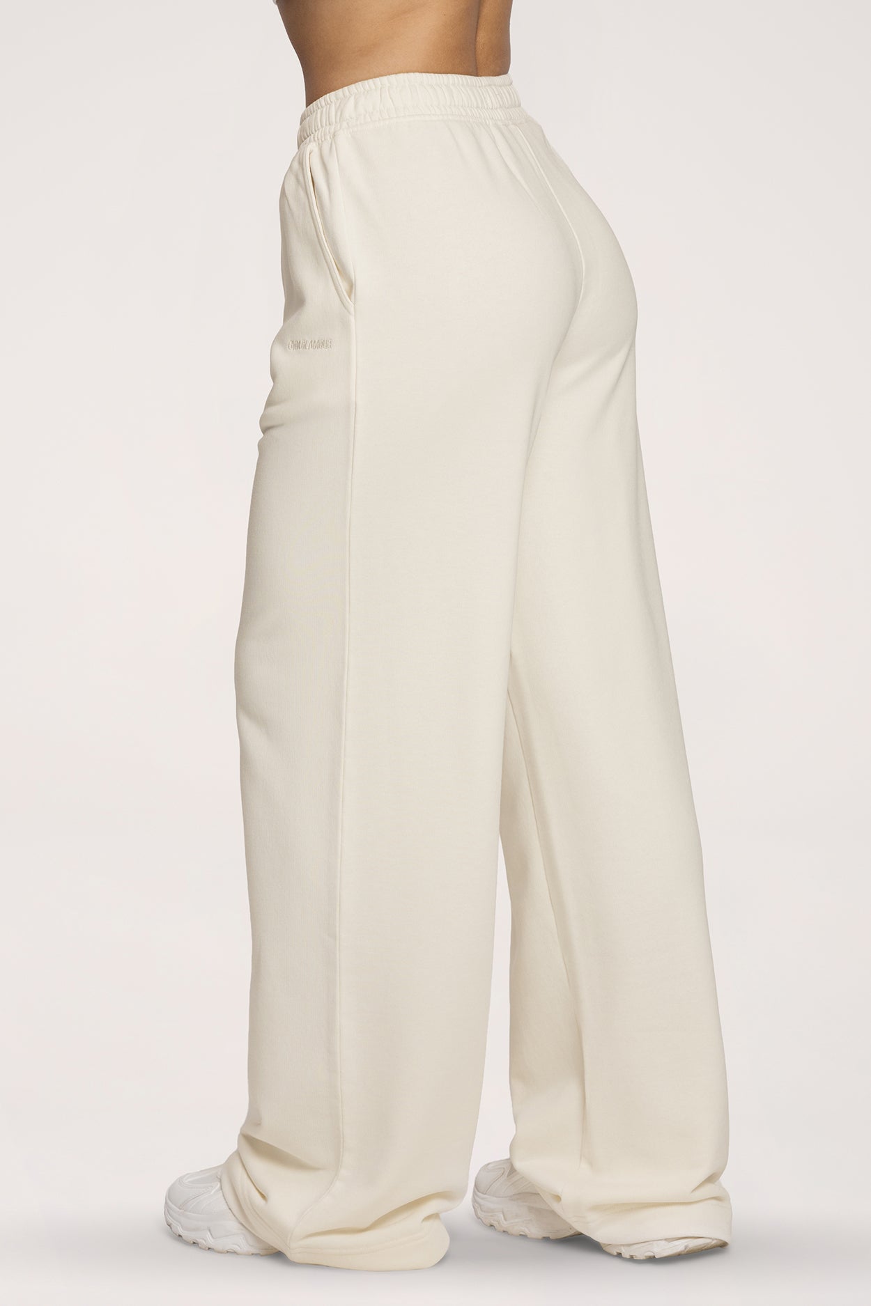 Easy Jogginghose mit geradem Bein off white