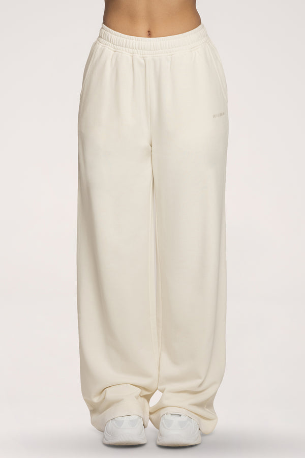 Easy Jogginghose mit geradem Bein off white