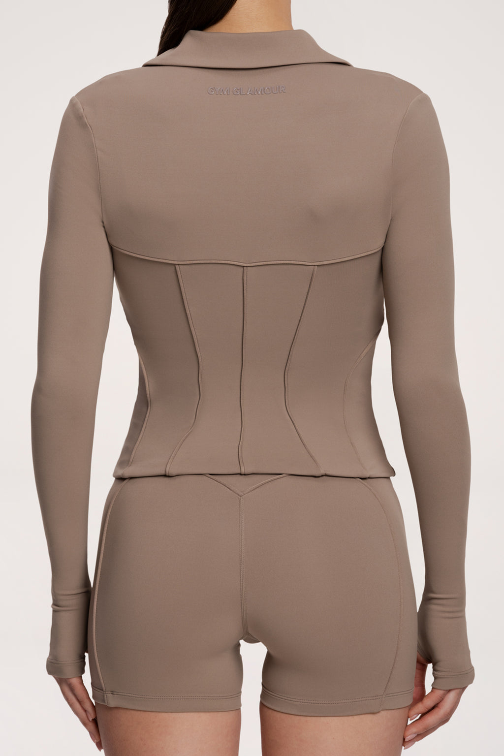 Pilates Era Sportjacke mit Reißverschluss warm beige