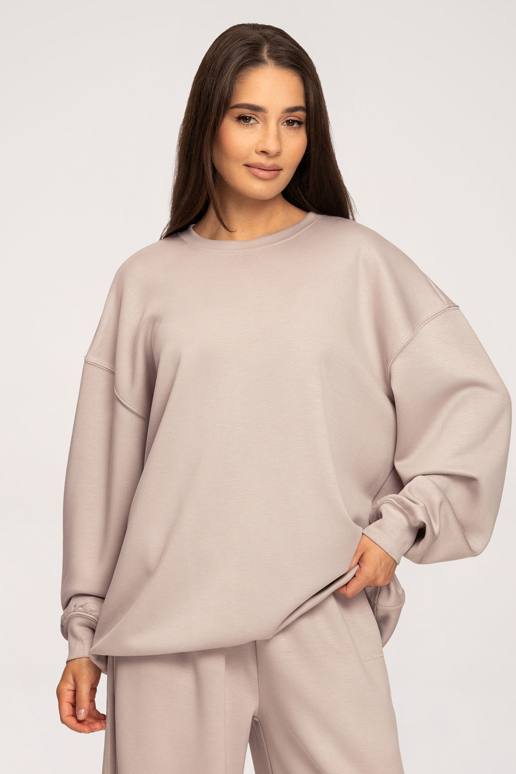 UN1FORM Oversize-Sweatshirt beige