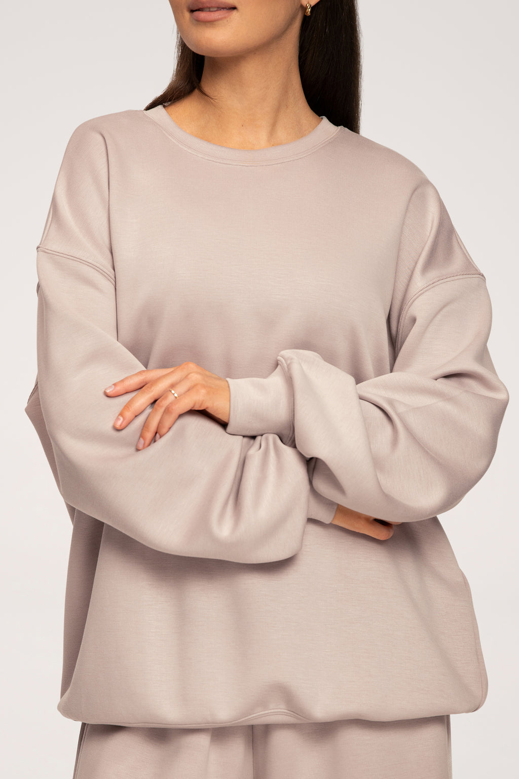 UN1FORM Oversize-Sweatshirt beige