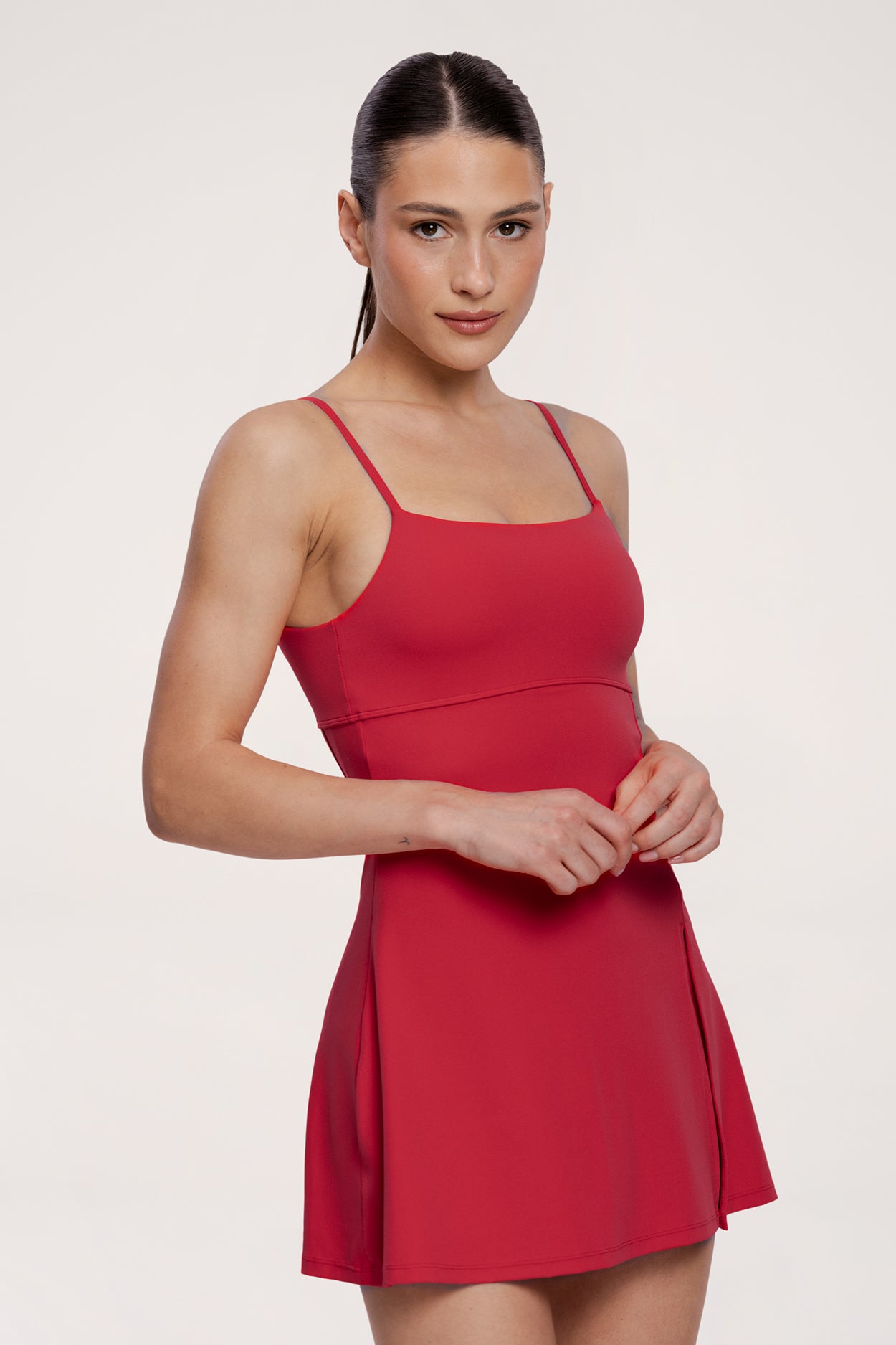 Kleid Court red