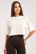T-shirt crop off white