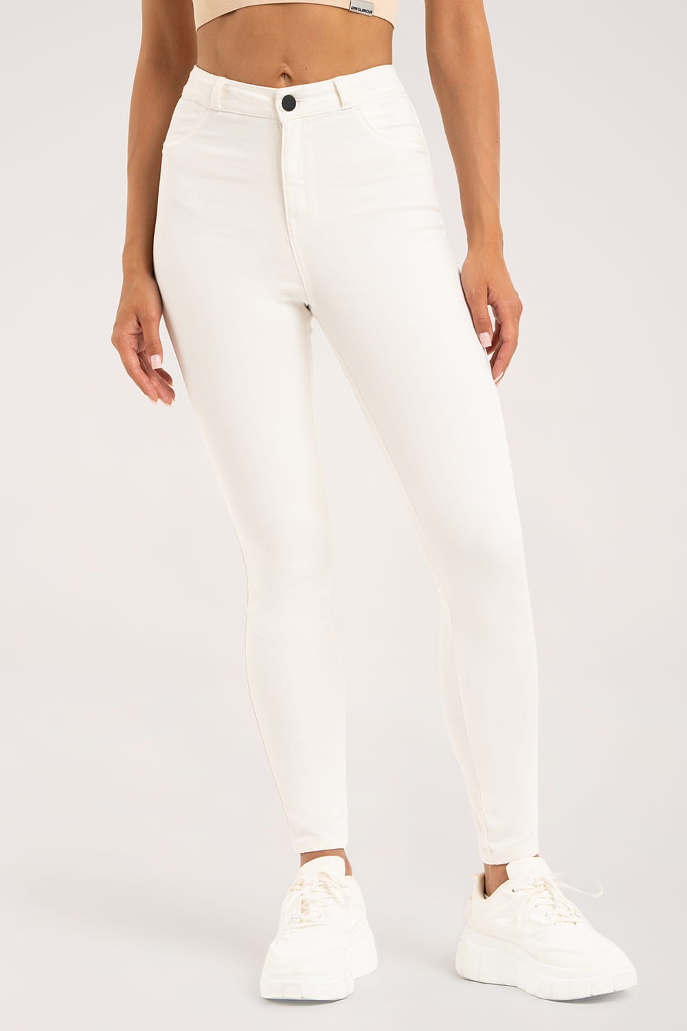 Jeansy skinny off white