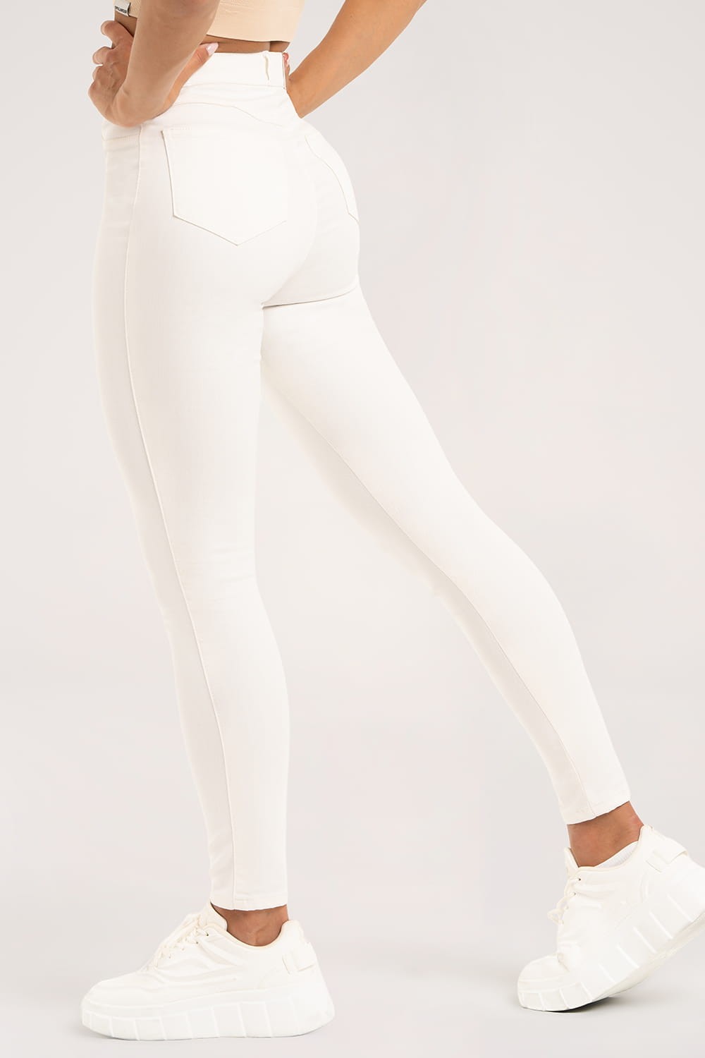 Jeansy skinny off white