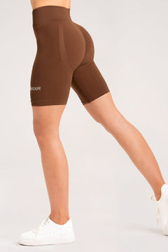Push Up Biker Shorts Chocolate