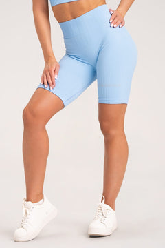 Push Up Biker Shorts Baby Blue
