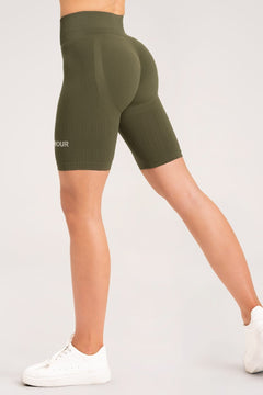 Push Up Biker Shorts Khaki
