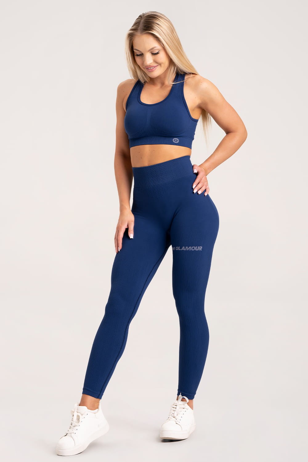 Leginsy push up classic blue